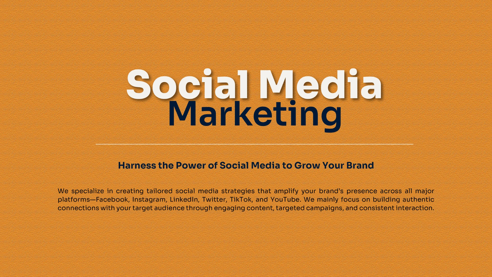 Social Media Marketing Project